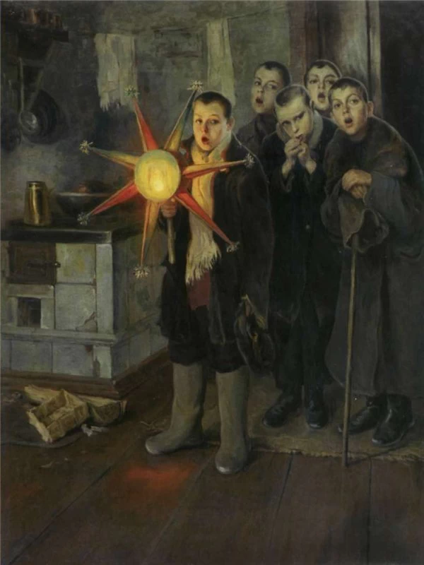 Il coro natalizio, 1880